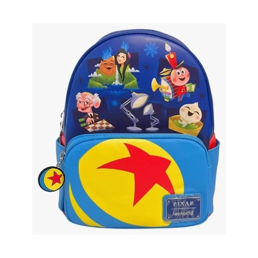 Loungefly Tin Toy Train Geri Lava Baby Bao Pixar Shorts Mini Backpack  NWT